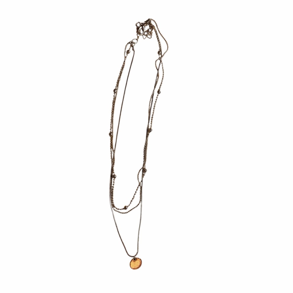 Three Stack Gold Necklace